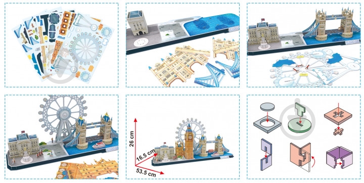 3D-конструктор CubicFun CITY LINE LONDON - фото 4