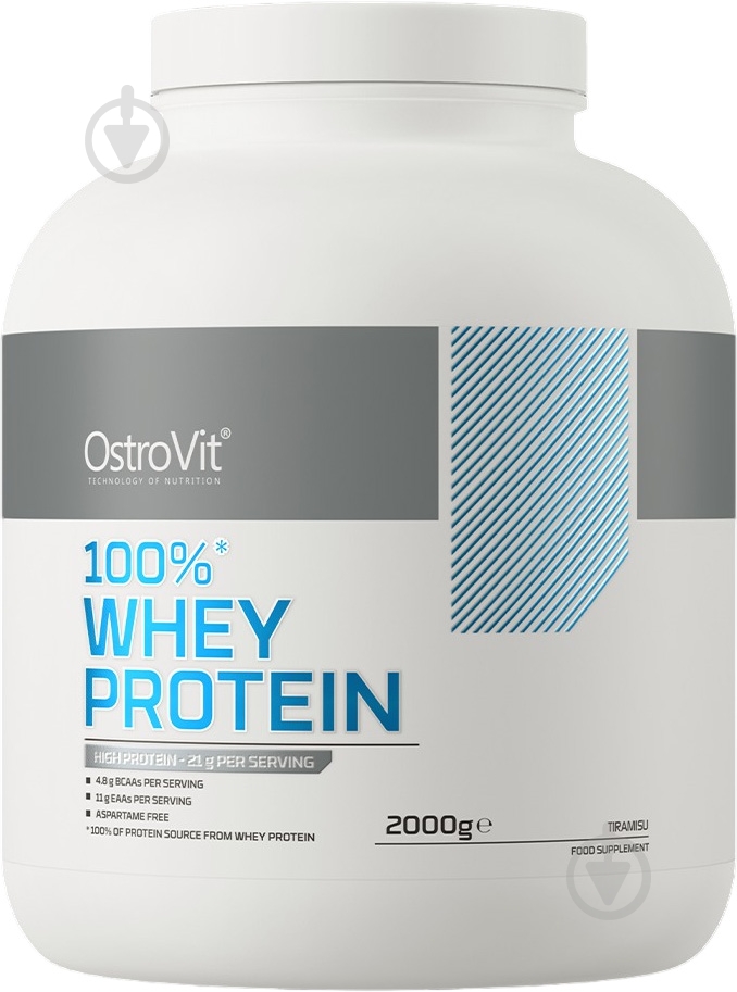 Протеин Ostrovit 100% Whey Protein тирамису 2000 г - фото 1 Протеин Ostrovit 100% Whey Protein тирамису 2000 г - фото 1