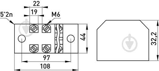 Колодка клеммная защищенная E.NEXT e.tc.protect.100.4 черный p056024 - фото 2