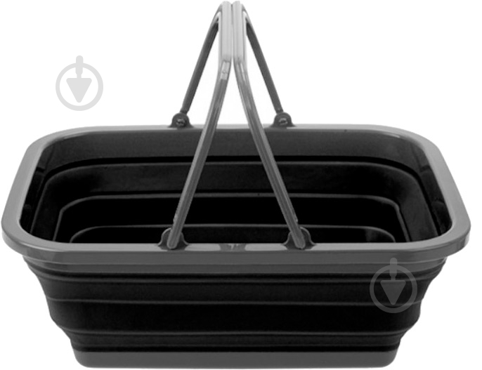 Корзина Summit 17,5 л Pop Folding Basket Black/Grey - фото 1