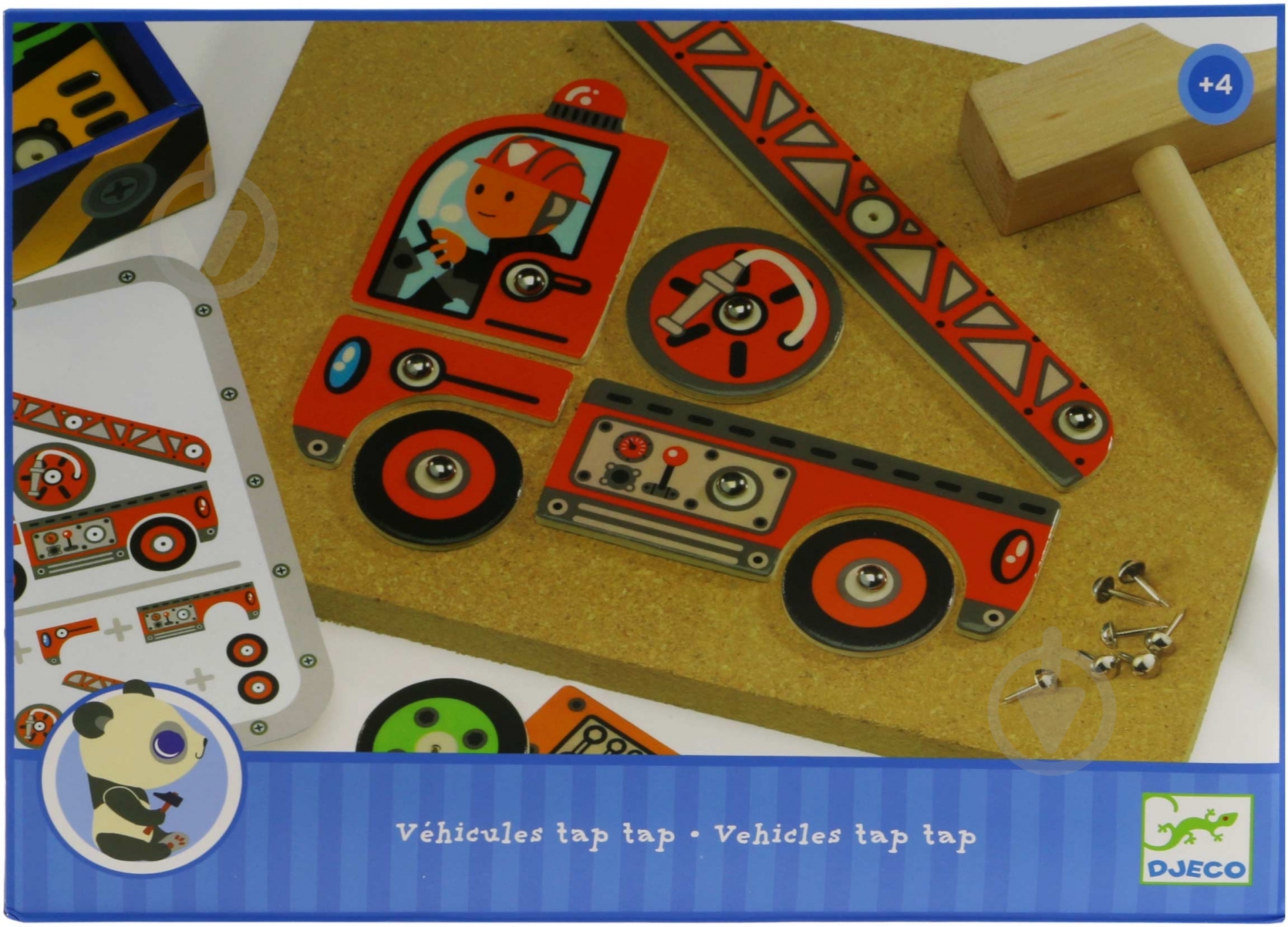 Конструктор деревянный Djeco Транспорт DJ06641 - фото 1 Конструктор деревянный Djeco Транспорт DJ06641 - фото 1