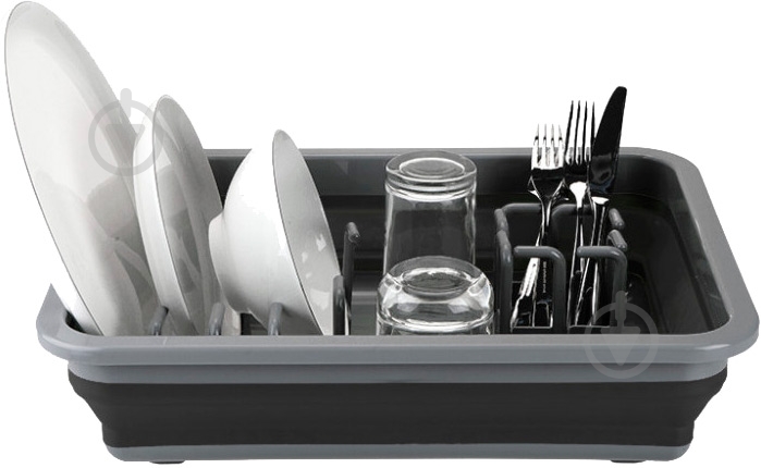 Сушилка для посуды Summit Pop Dish Rack Drainer Black/Grey - фото 1 Сушилка для посуды Summit Pop Dish Rack Drainer Black/Grey - фото 1