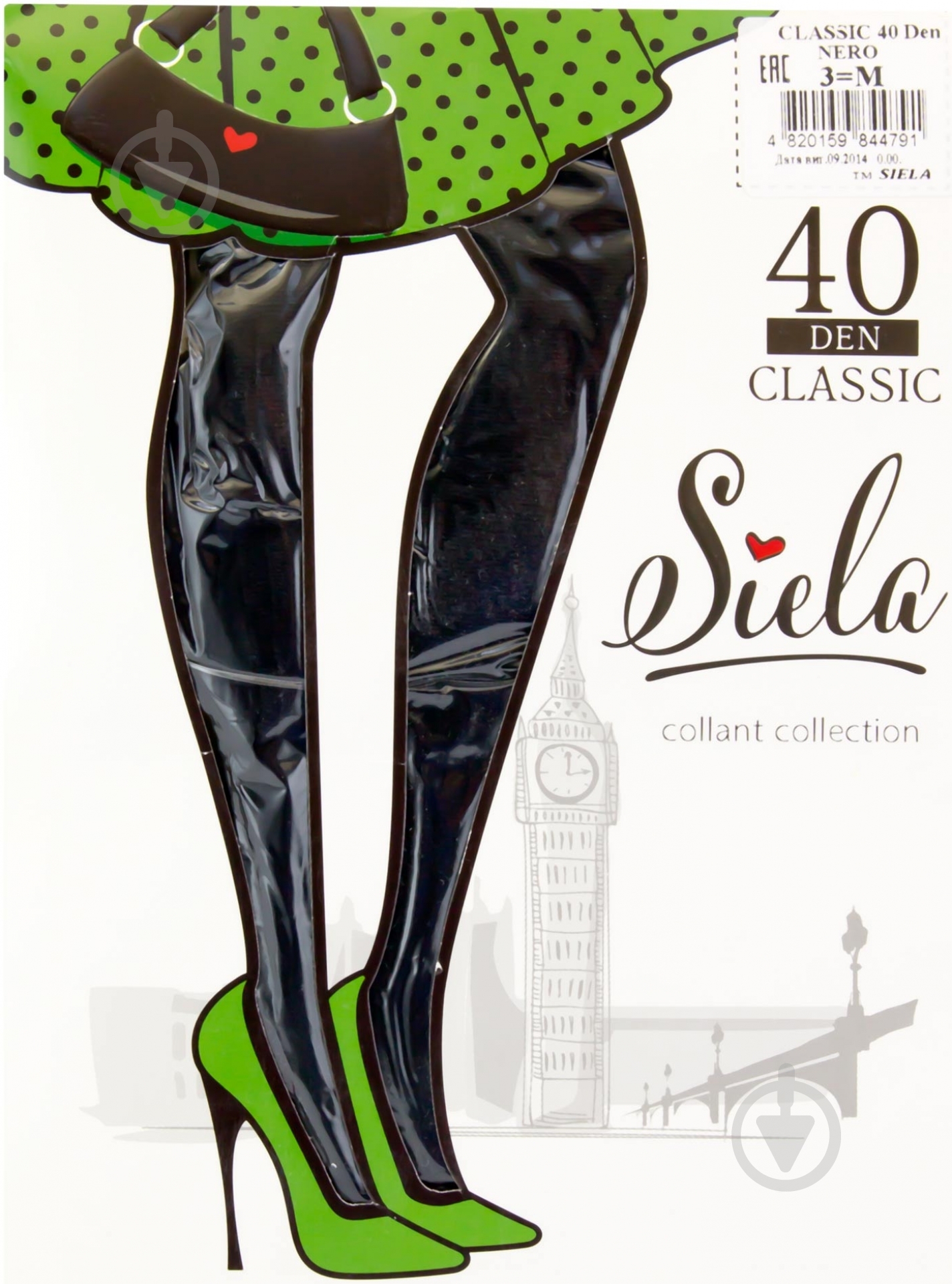 Колготки SIELA CLASSIC 40 den nero р. 3 черный - фото 1