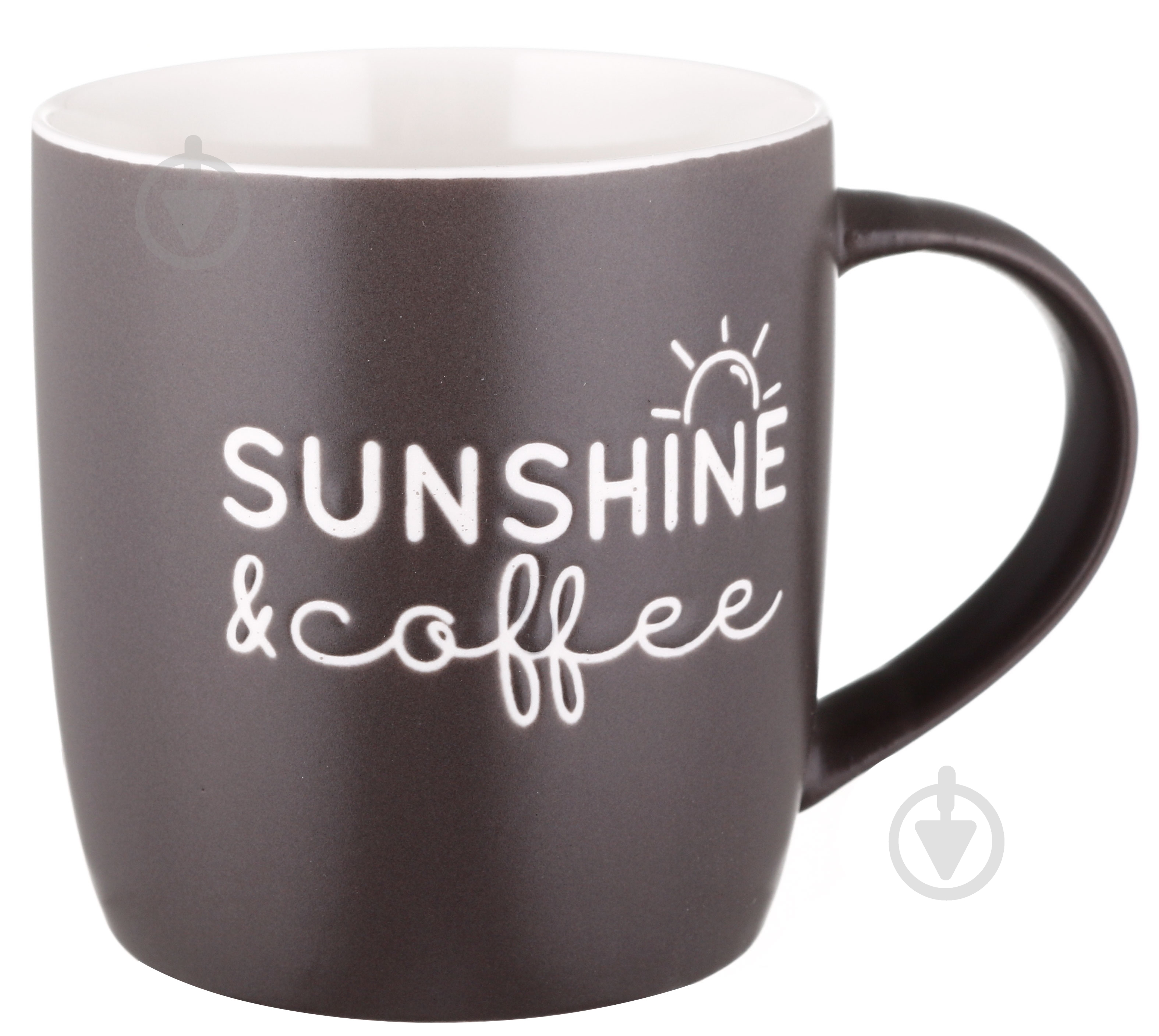 Чашка Fiora Sunshine Coffee 350 мл серая - фото 1