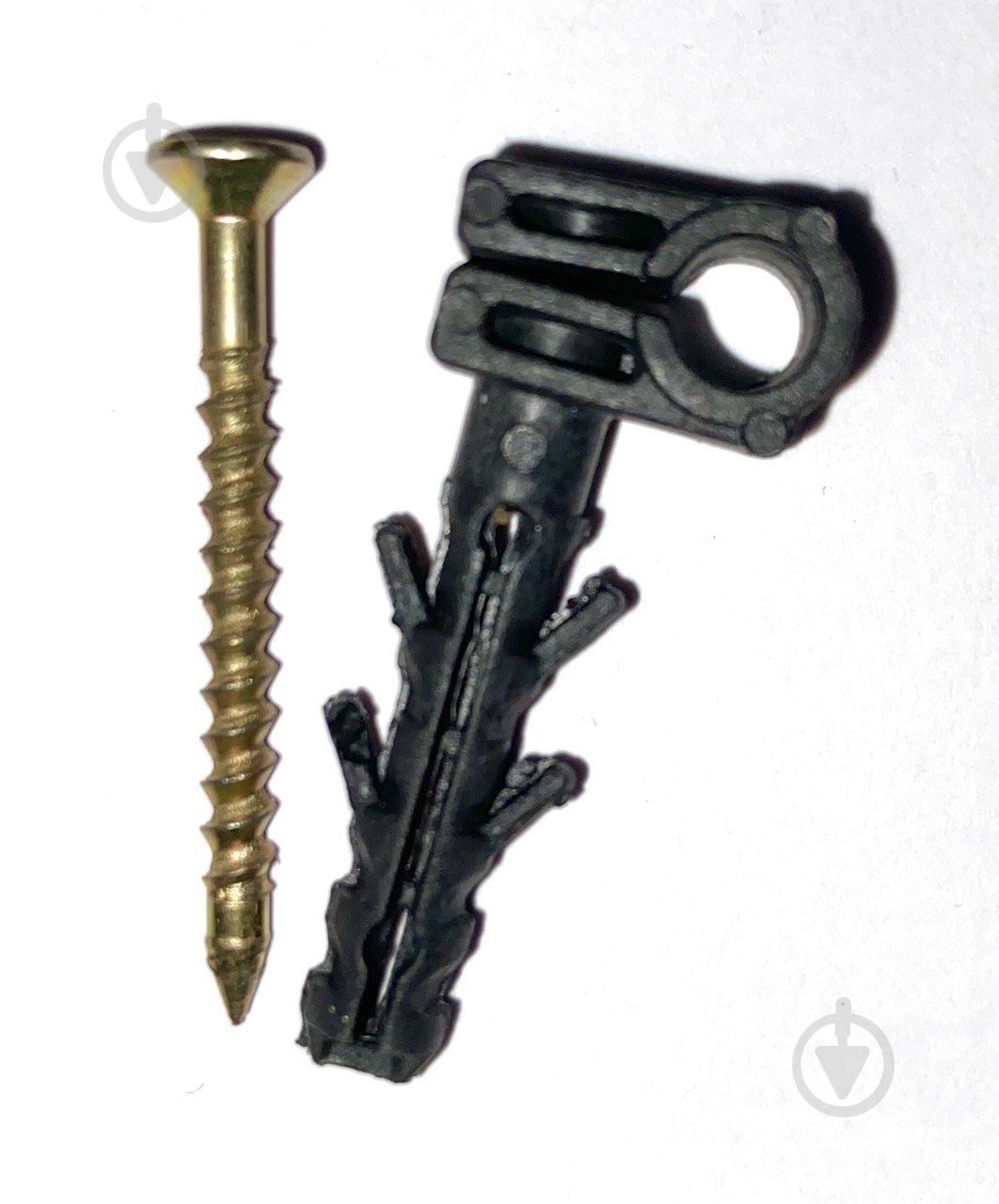 Обойма для труб UP! (Underprice) D 5-6 мм з ударним шурупом 100 шт. чорний - фото 1