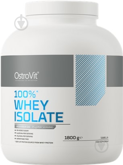 Протеин Ostrovit 100% Whey Isolate ванильный 1800 г - фото 1 Протеин Ostrovit 100% Whey Isolate ванильный 1800 г - фото 1