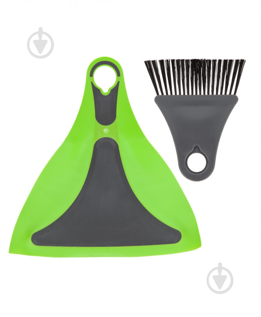 Совок зі щіткою Pop Flexi Dustpan And Brush Lime Summit зелений - фото 1