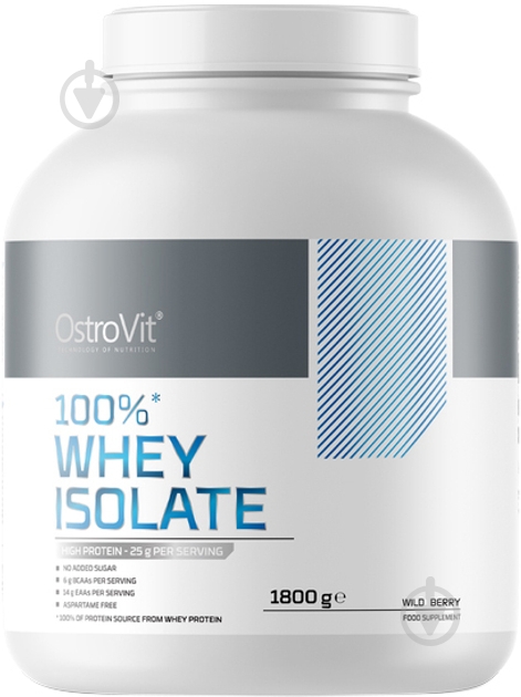 Протеин Ostrovit 100% Whey Isolate Лесные ягоды 1800 г - фото 1