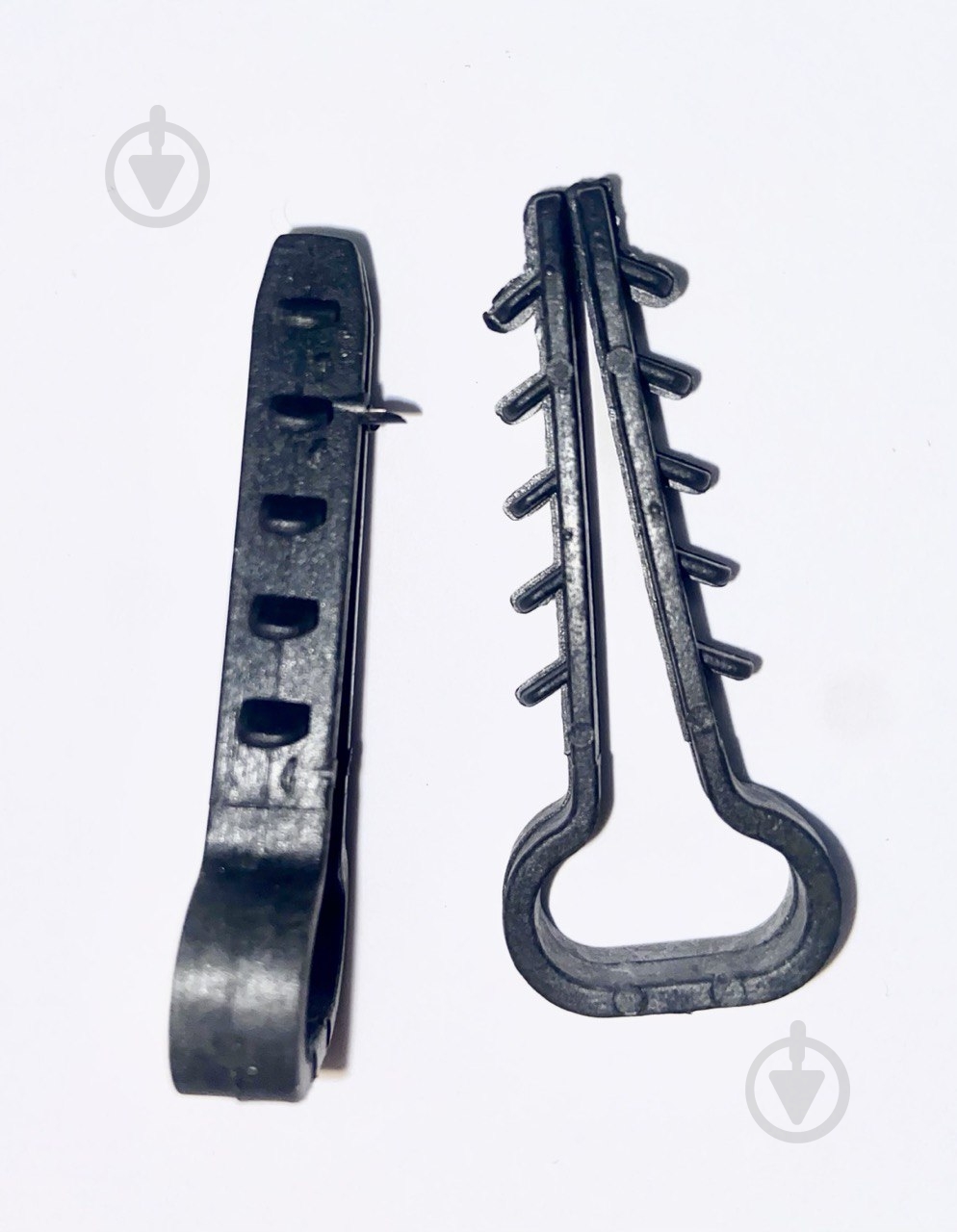 Дюбель-ялинка плоский UP! (Underprice) затискач 18x9 мм 100 шт. чорний - фото 1