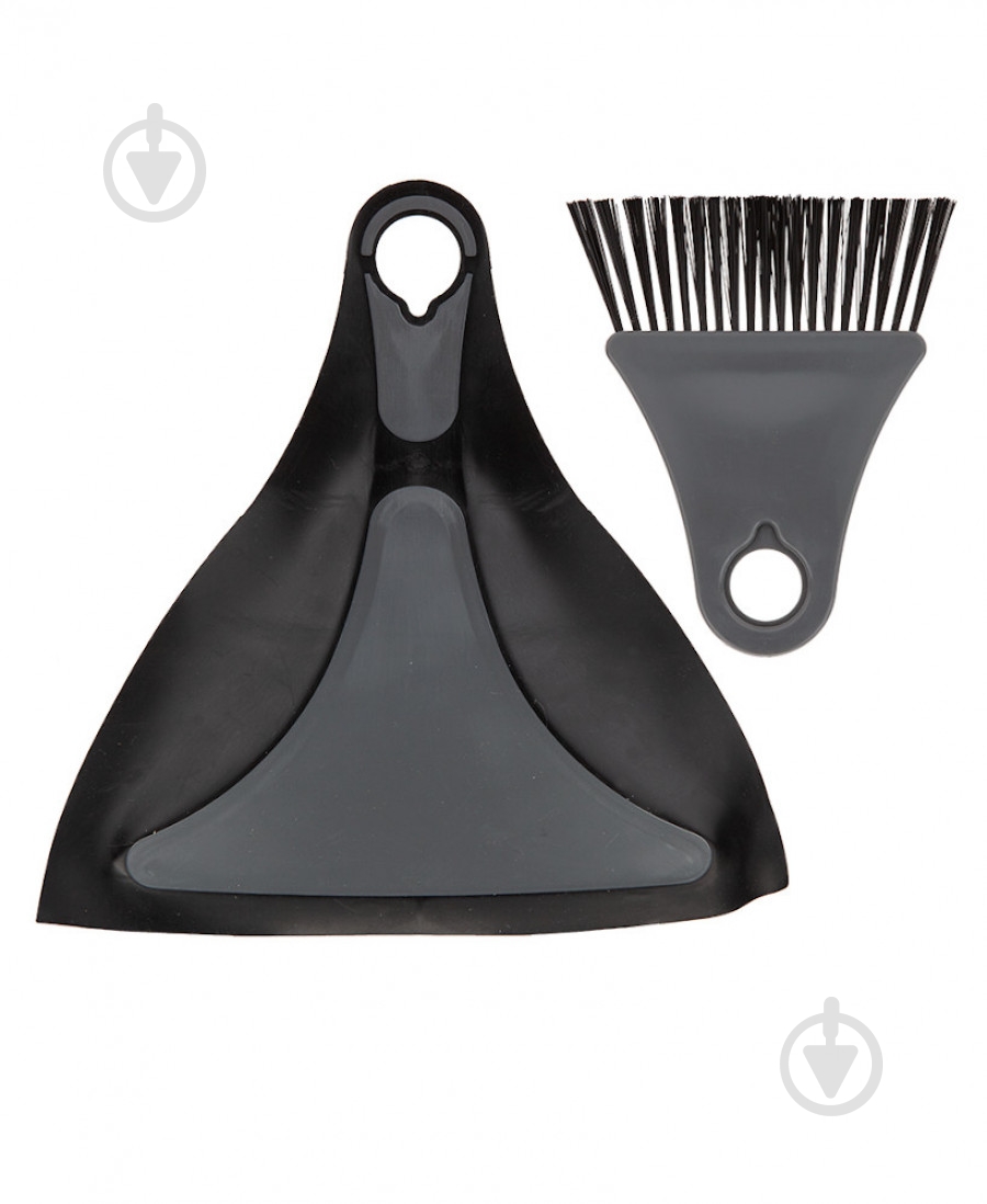 Совок зі щіткою Pop Flexi Dustpan And Brush Black Summit сірий - фото 1