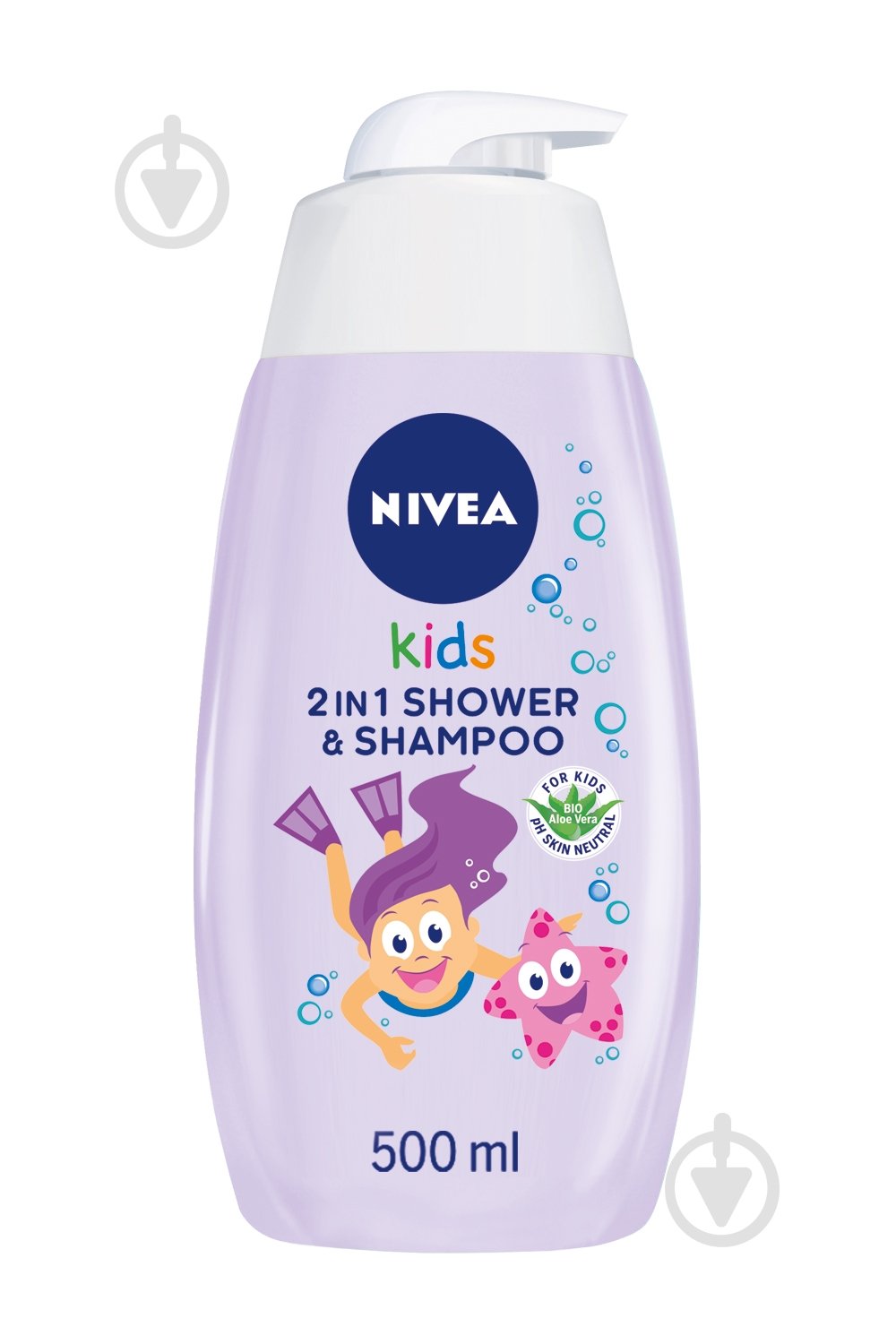 Гель для душа детский Nivea 2 в 1 для девочек 500 мл - фото 1 Гель для душа детский Nivea 2 в 1 для девочек 500 мл - фото 1