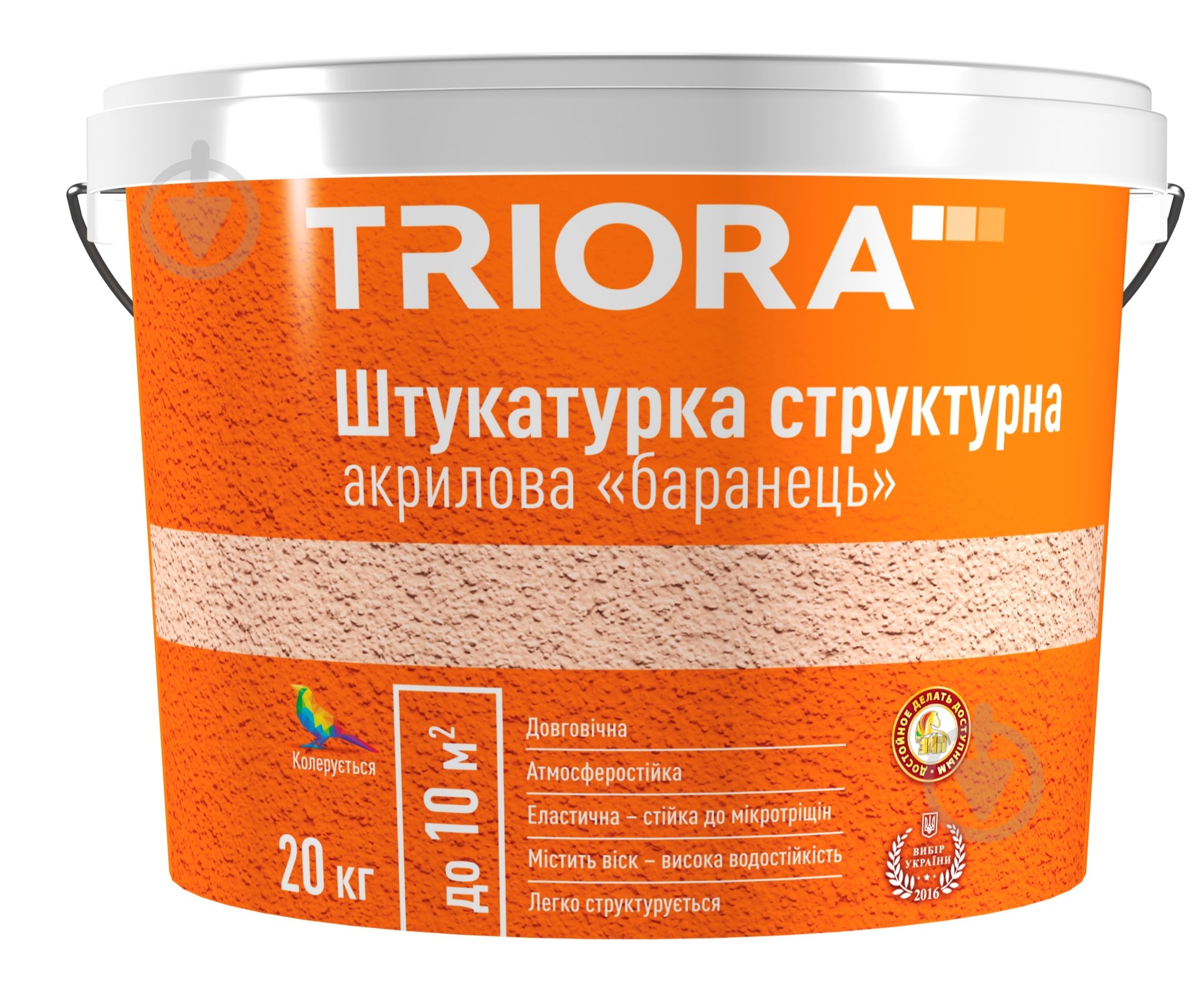Структурная штукатурка барашек Triora акриловая 20 кг - фото 1 Структурная штукатурка барашек Triora акриловая 20 кг - фото 1