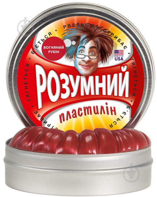 Пластилин Thinking Putty умный Огненный рубин - фото 1