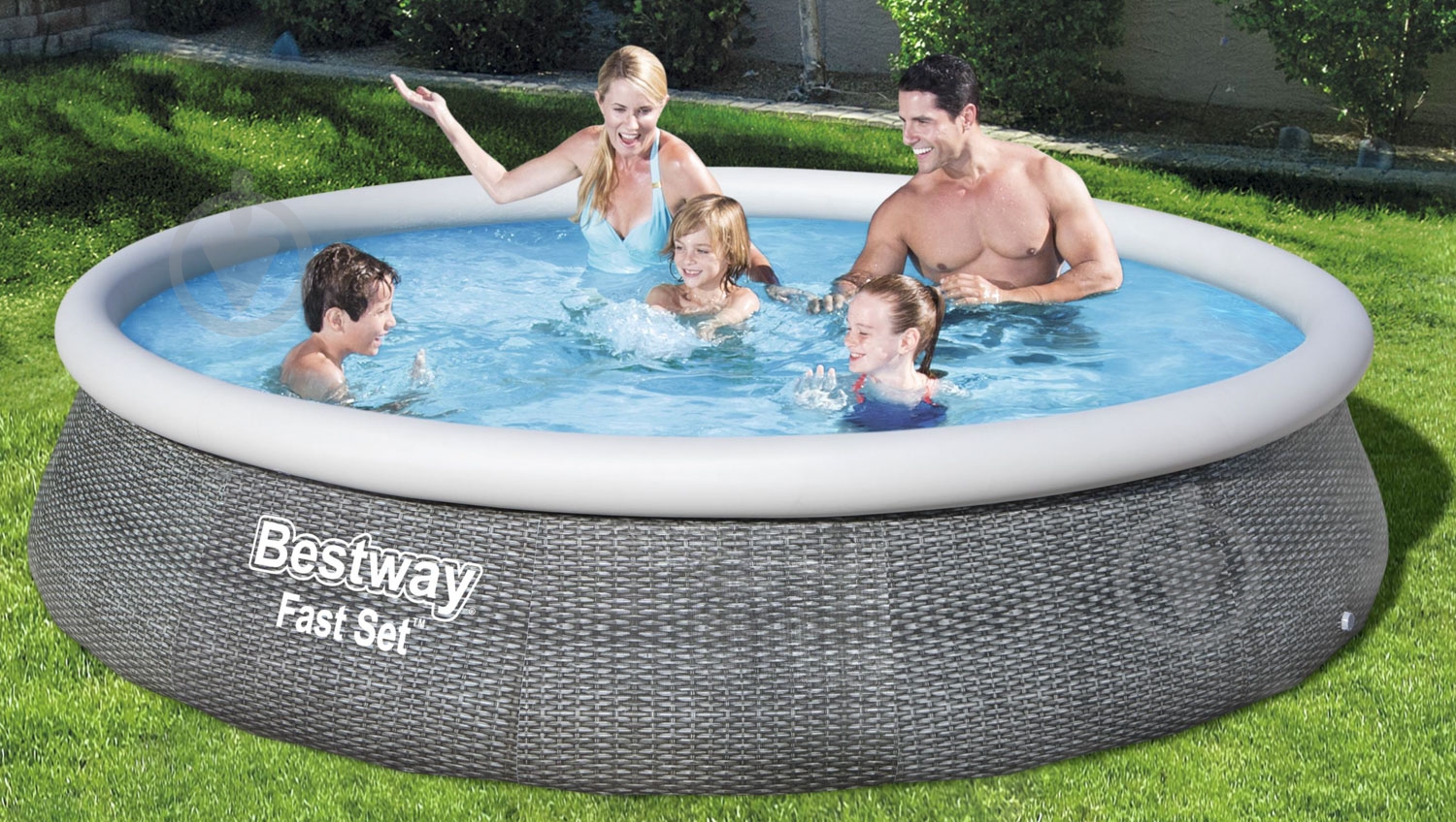 Бассейн Bestway с надувным верхом 396x84 см 7800 л 57376 - фото 5