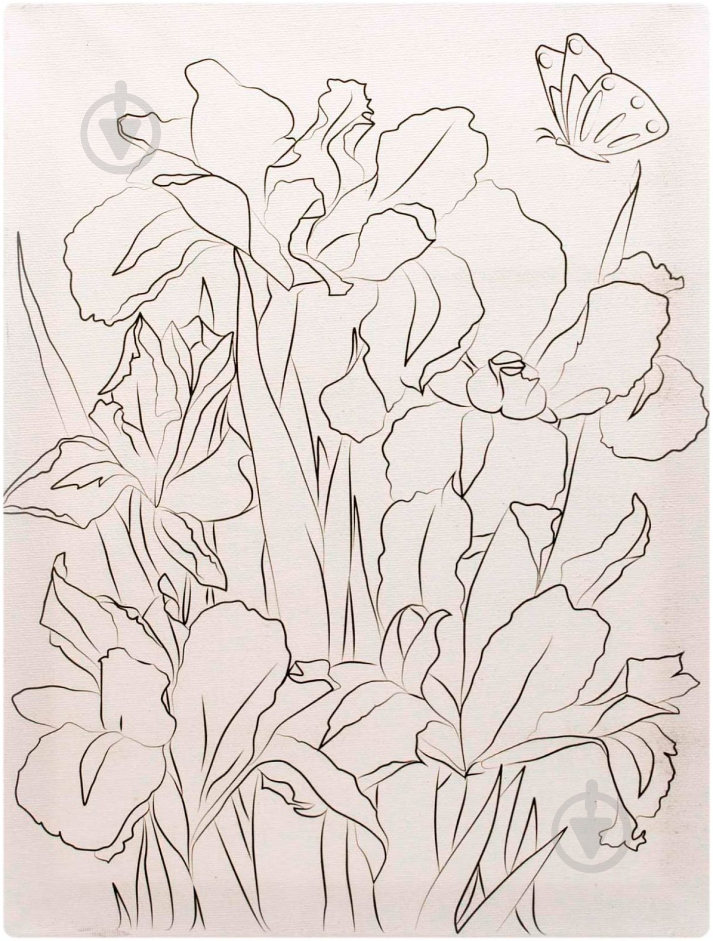 Набор для росписи на холсте Идейка Ирисы 25x35 см 7113 - фото 3