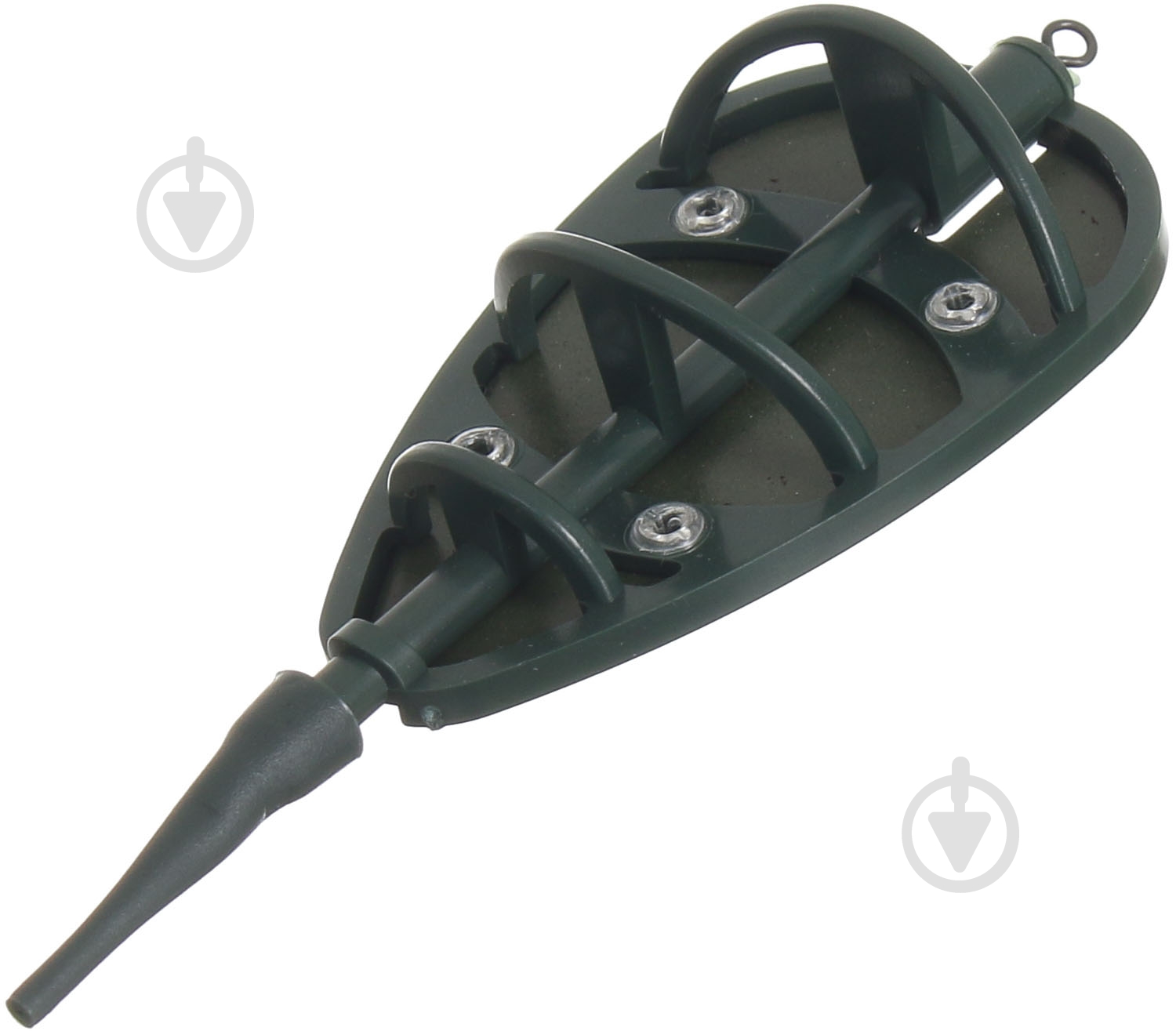 Кормушка 25 г Flat Feeder зеленая поликарбонат - фото 1