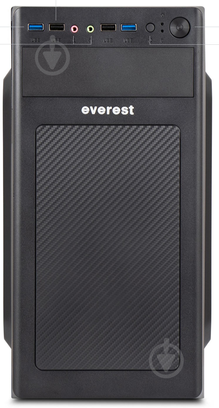 Компьютер Everest Home&Office (1040_1663) black - фото 2