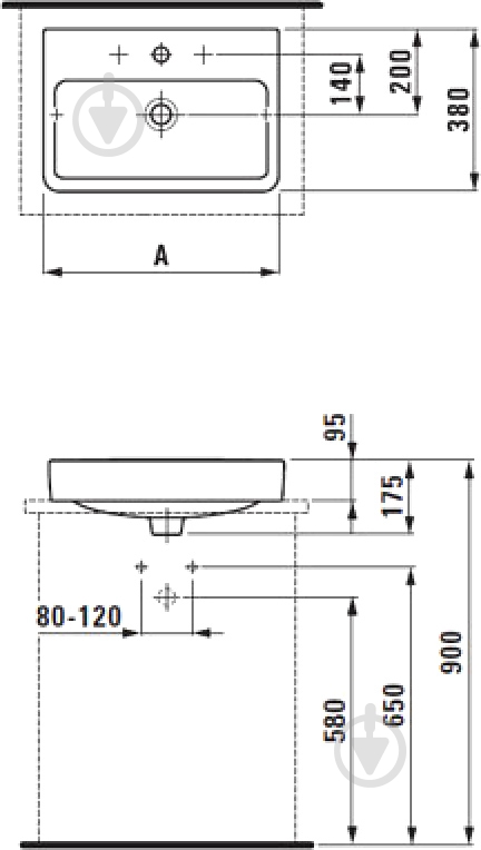 Умывальник Laufen Pro S 55х38 см - фото 3