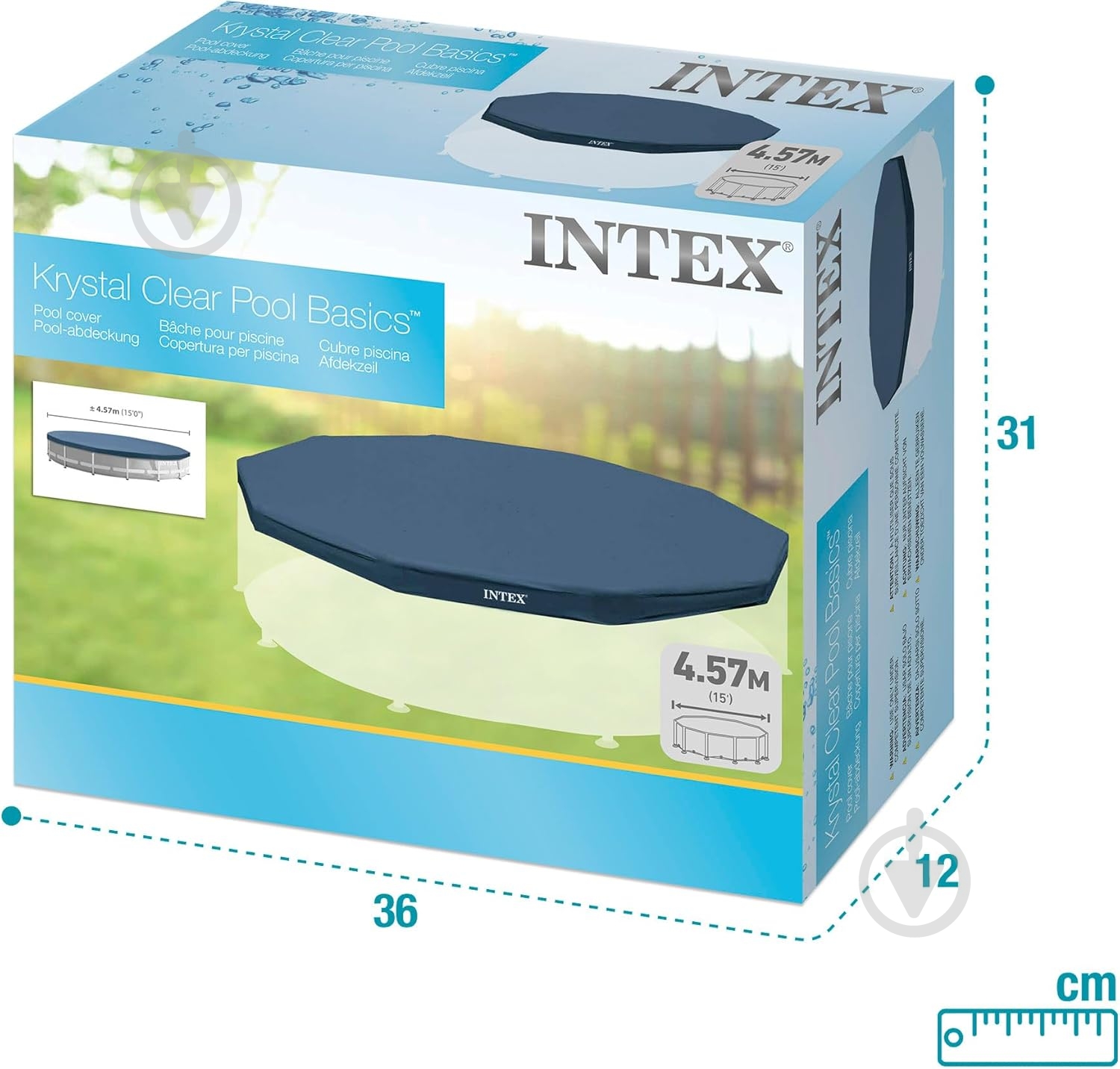 Тент для бассейна Intex 457см 28032 - фото 7