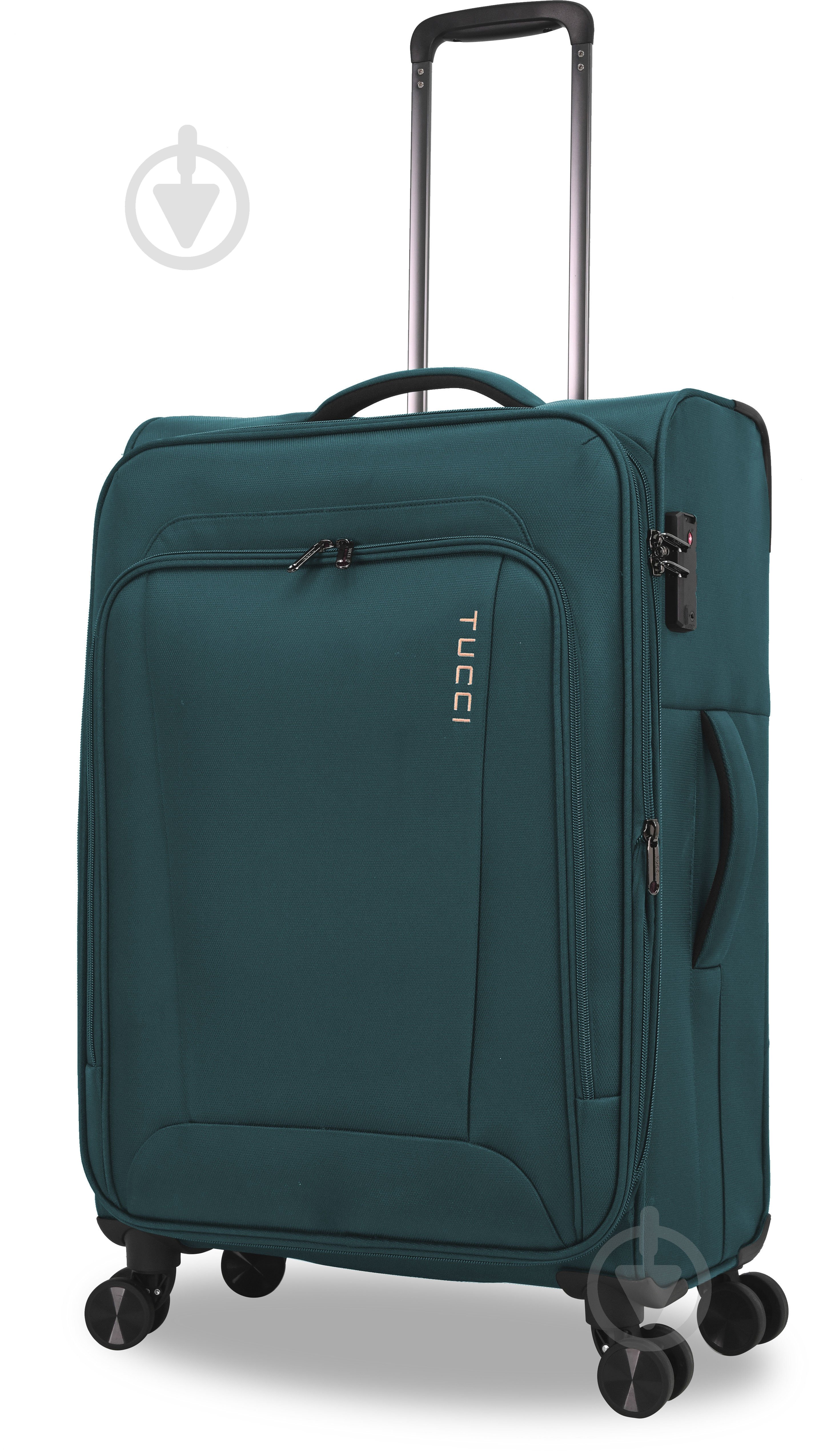 Чемодан Tucci MS-3004R M 62 л бирюзовый - фото 1