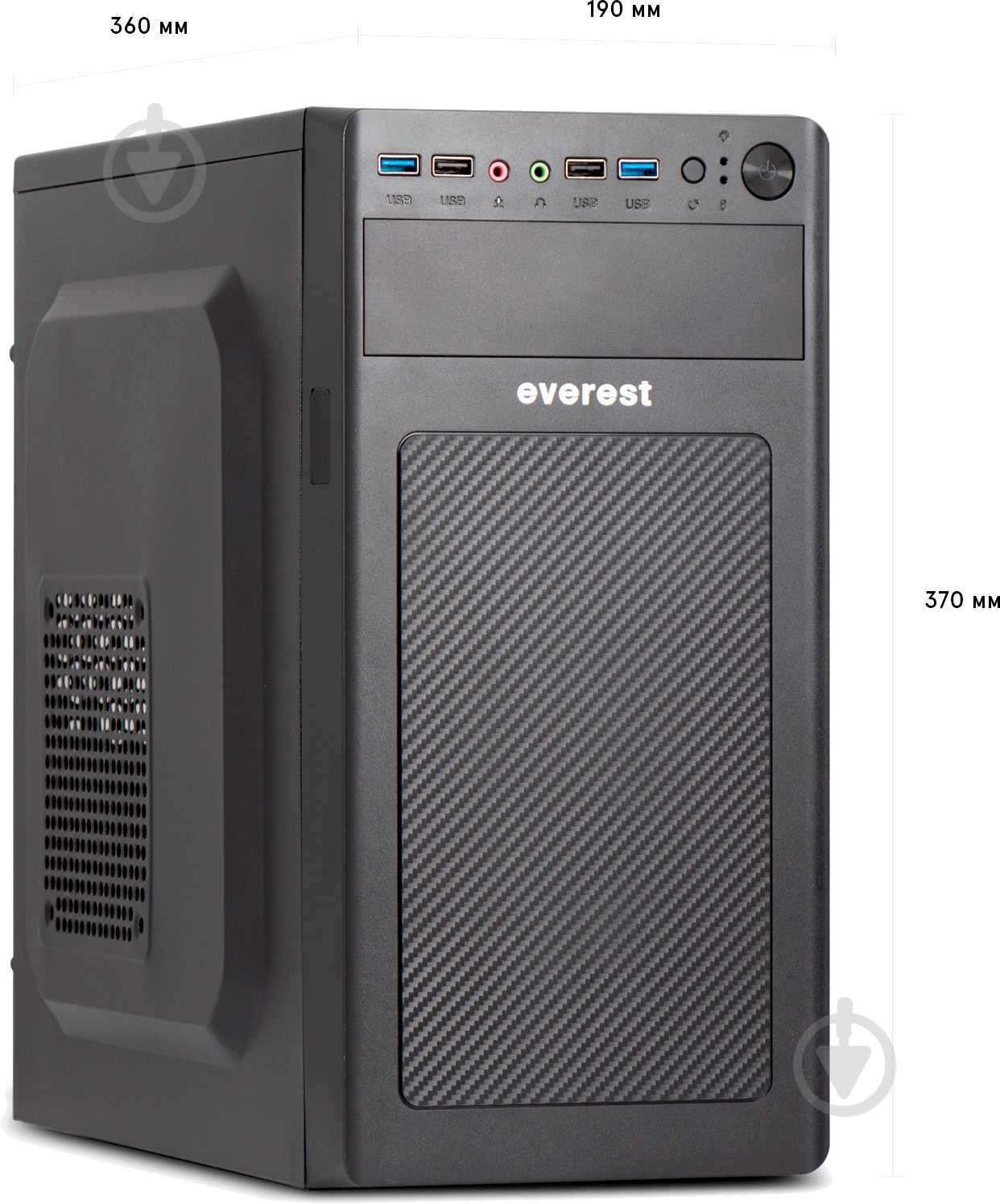 Компьютер Everest Home&Office 1040 (1040_1671) black - фото 3