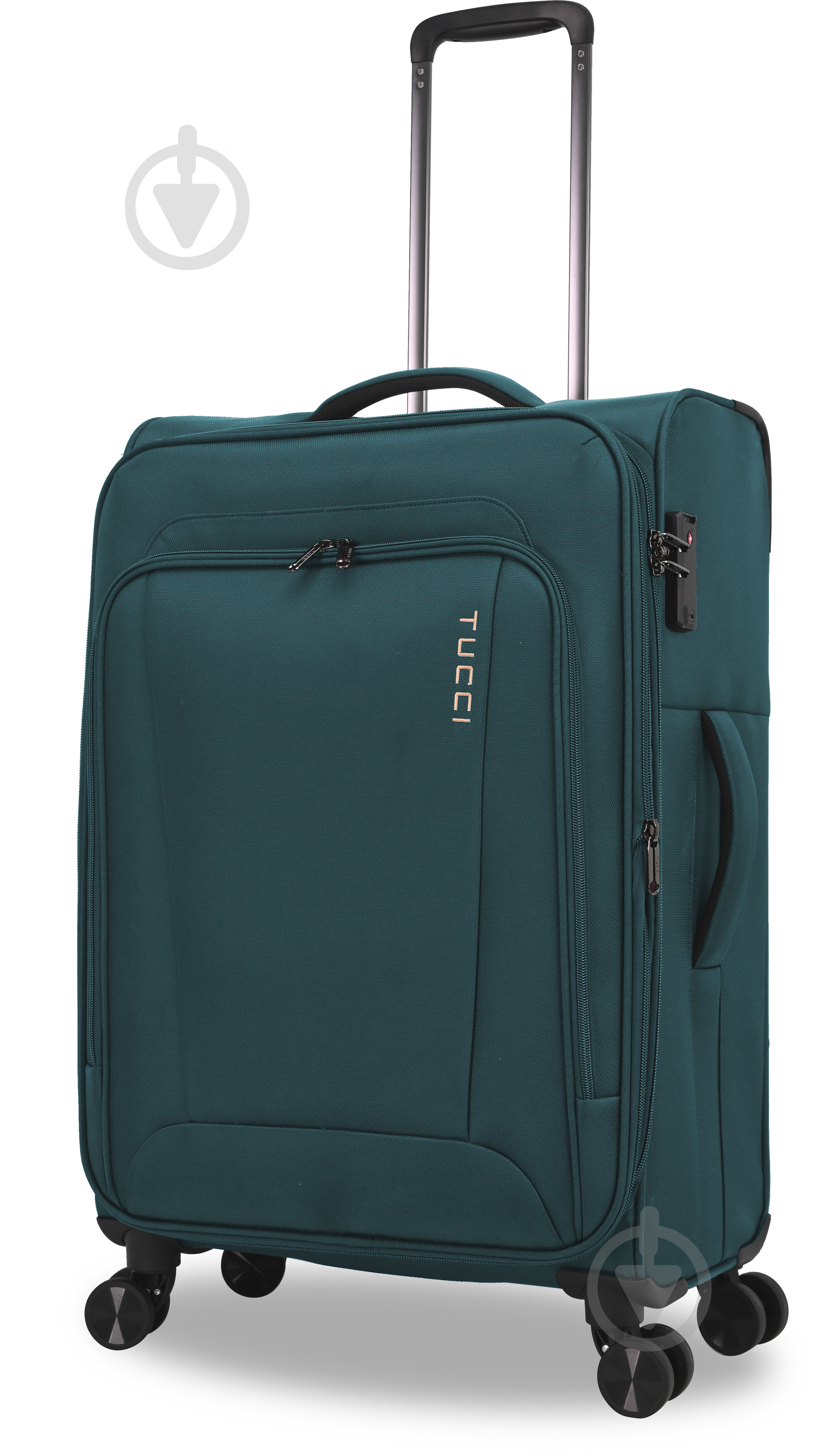Чемодан Tucci MS-3004R S 35 л бирюзовый - фото 1