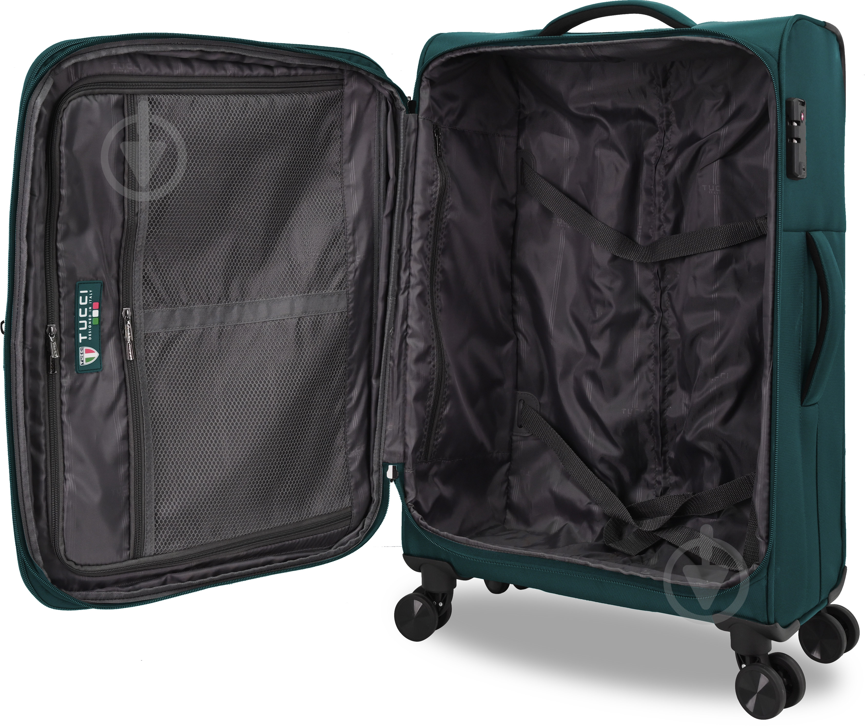 Чемодан Tucci MS-3004R S 35 л бирюзовый - фото 6