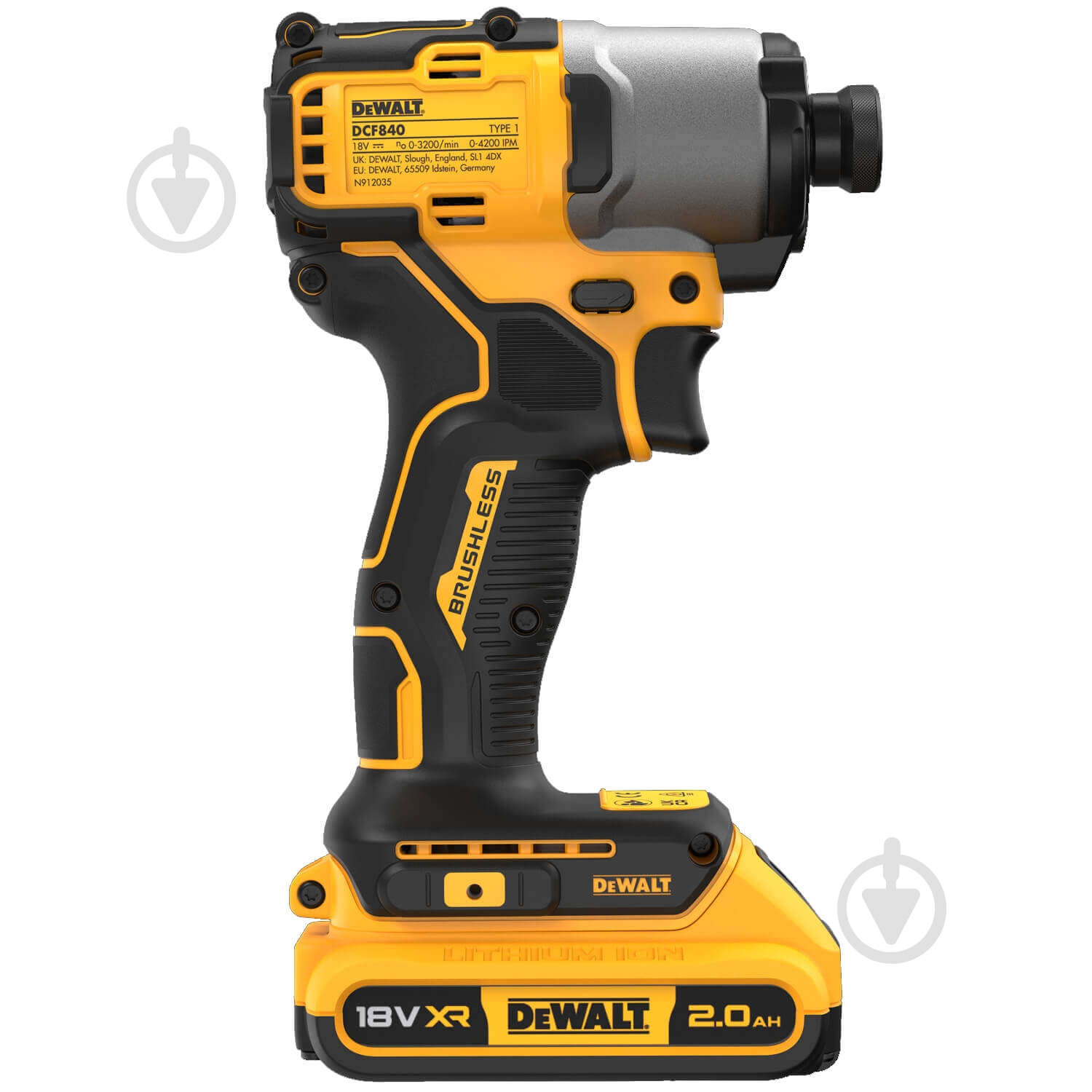 Шуруповерт ударный аккумуляторный DeWalt DCF840E1T - фото 4 Шуруповерт ударный аккумуляторный DeWalt DCF840E1T - фото 4