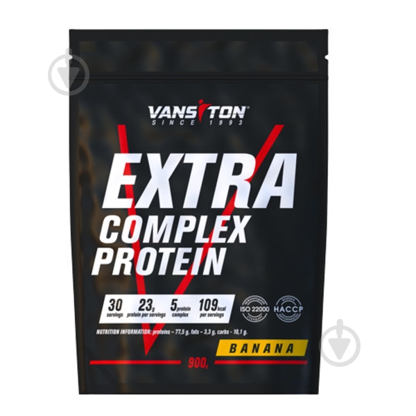 Протеин Vansiton Extra Банан 900 г - фото 1 Протеин Vansiton Extra Банан 900 г - фото 1