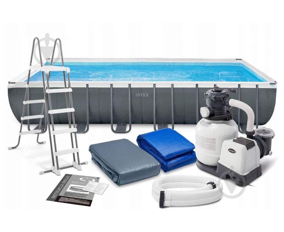 Бассейн каркасный Intex 26364 732x366x132 см 31805 л - фото 1 Бассейн каркасный Intex 26364 732x366x132 см 31805 л - фото 1