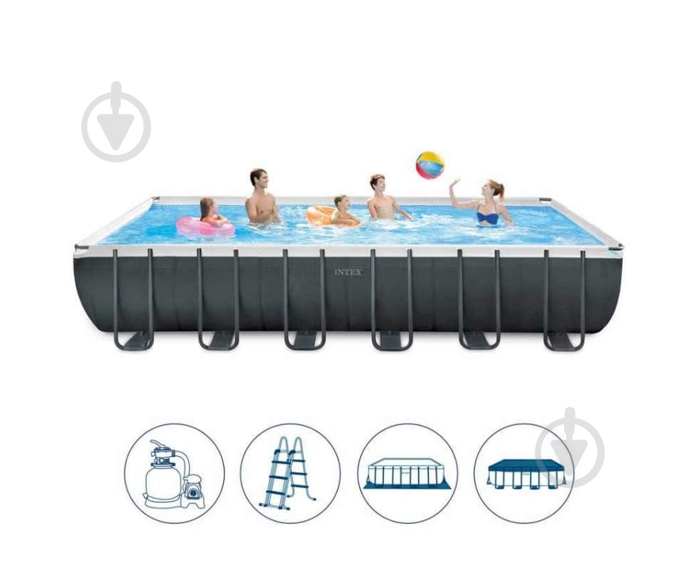 Бассейн каркасный Intex 26364 732x366x132 см 31805 л - фото 3 Бассейн каркасный Intex 26364 732x366x132 см 31805 л - фото 3
