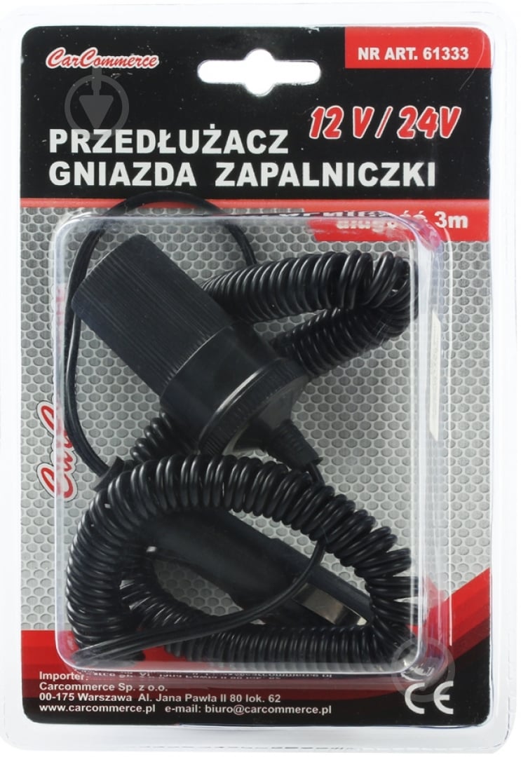 Удлинитель от гнезда прикуривателя CarComerce 61333 - фото 2