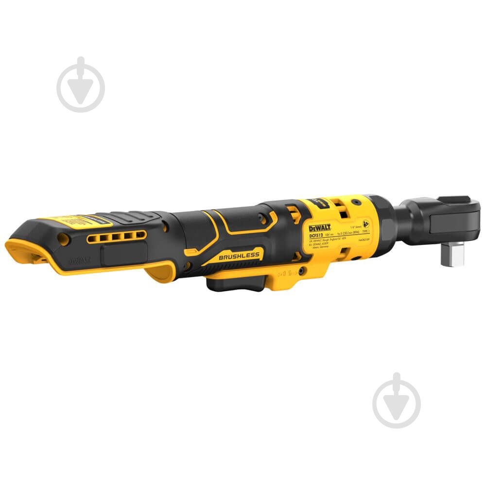 Трещотка аккумуляторная Гайковерт угловой - трещётка DeWALT, 18 В XR Li-lon, бесщеточный, 95 Нм,1,1 кг DeWalt DCF512N - фото 5