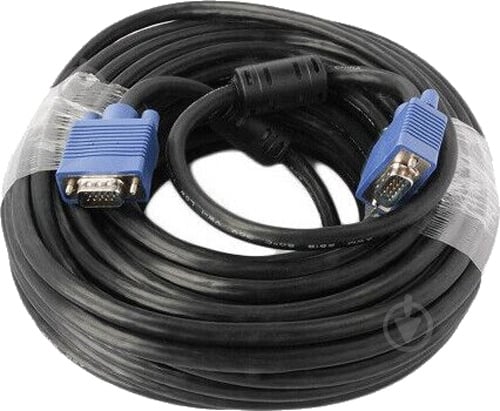 Кабель Ultra VGA Plug - VGA Plug 20 м черный (UC616-2000) - фото 1