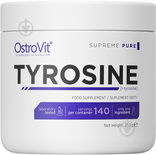 Аминокислота Ostrovit Tyrosine без вкуса 210 г 140 порц. - фото 1