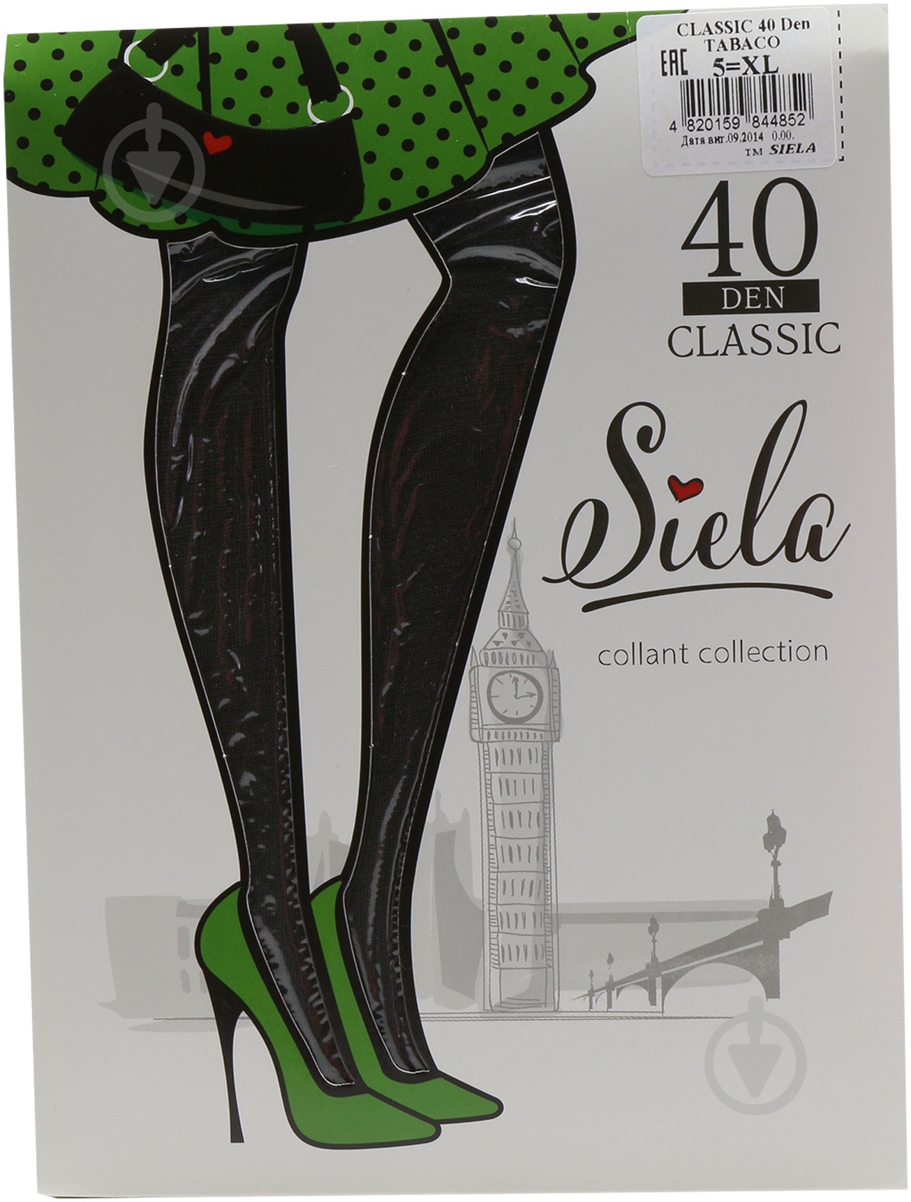 Колготки SIELA CLASSIC 40 den tabaco р. 5 коричневый - фото 1
