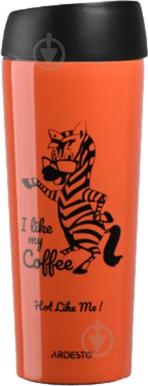 Термочашка Ardesto Coffee time Zebra 450 мл (AR2645DTO) - фото 1