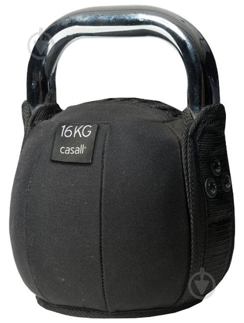 Гиря Casall Kettlebell Soft 61076-901 16 кг чорний - фото 1
