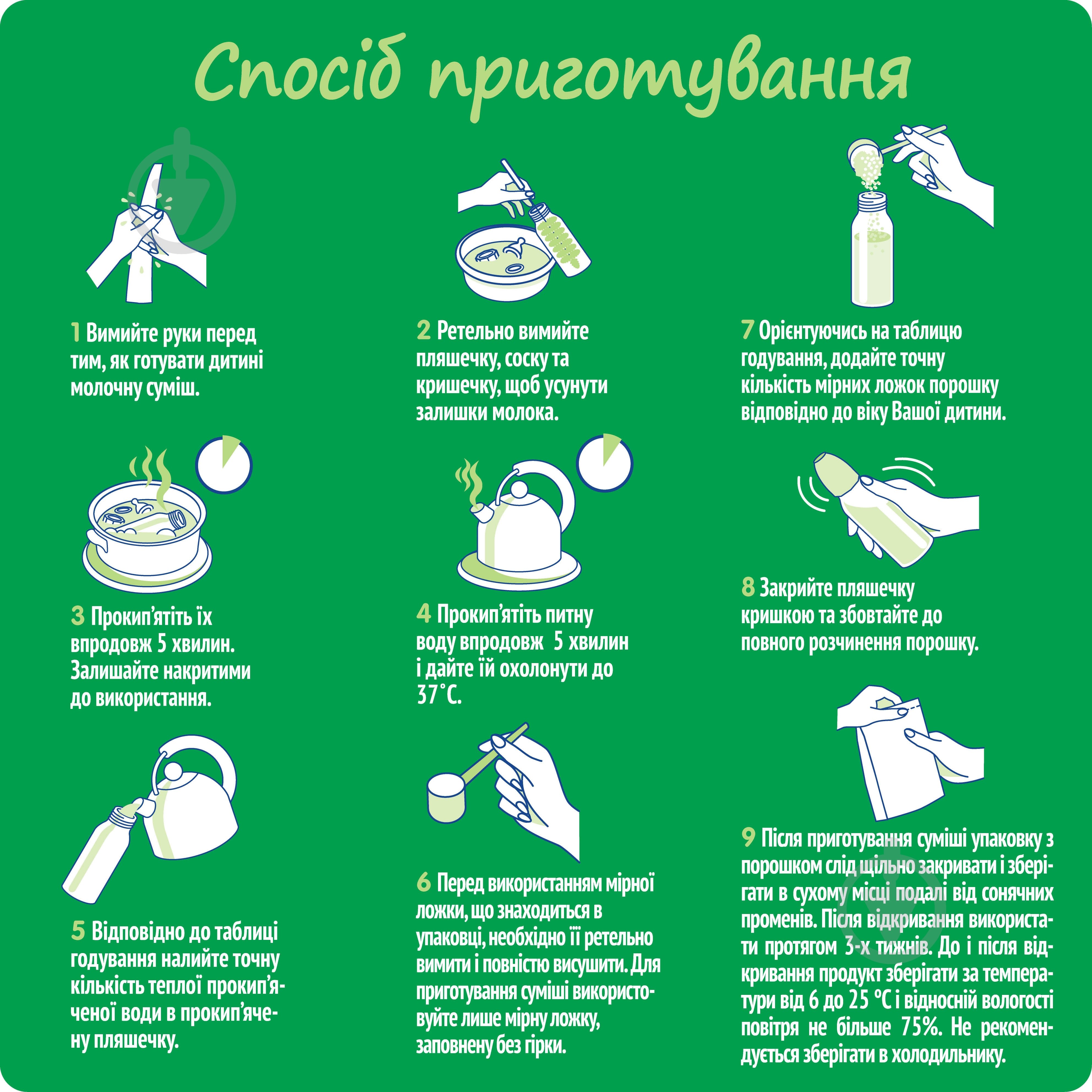 Суха молочна суміш Nestogen Nestogen для дітей з народження з лактобактеріями 1 L.Reuteri 600г - фото 4