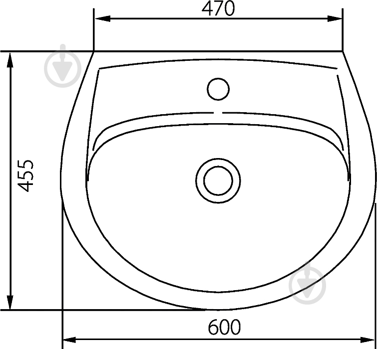 Умывальник Colombo Вектор 60 S16116000 - фото 4