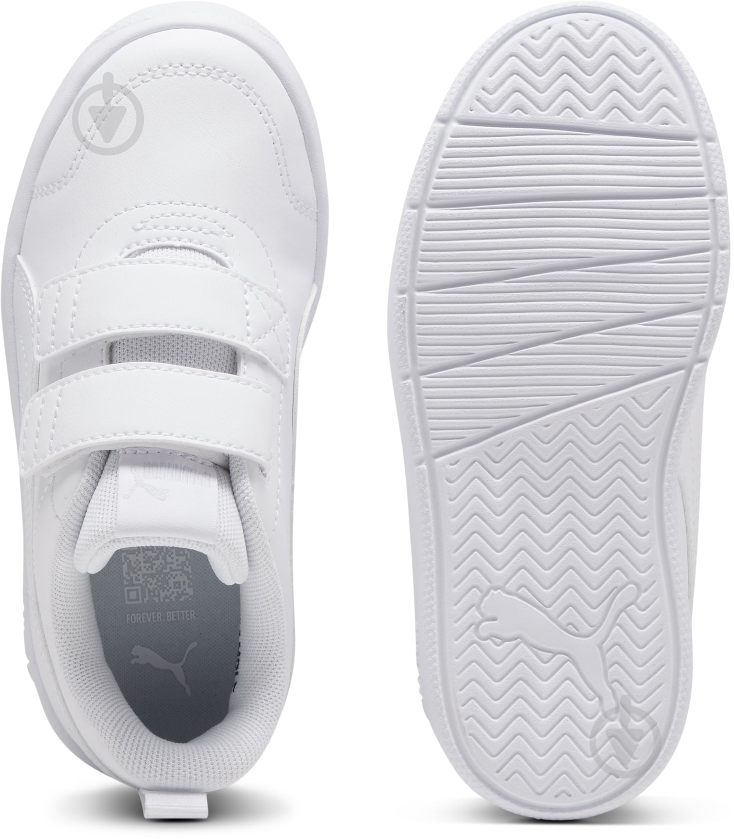 Кросівки дитячі демісезонні Puma COURTFLEX V3 V PS 39764202 р.33 білі - фото 6