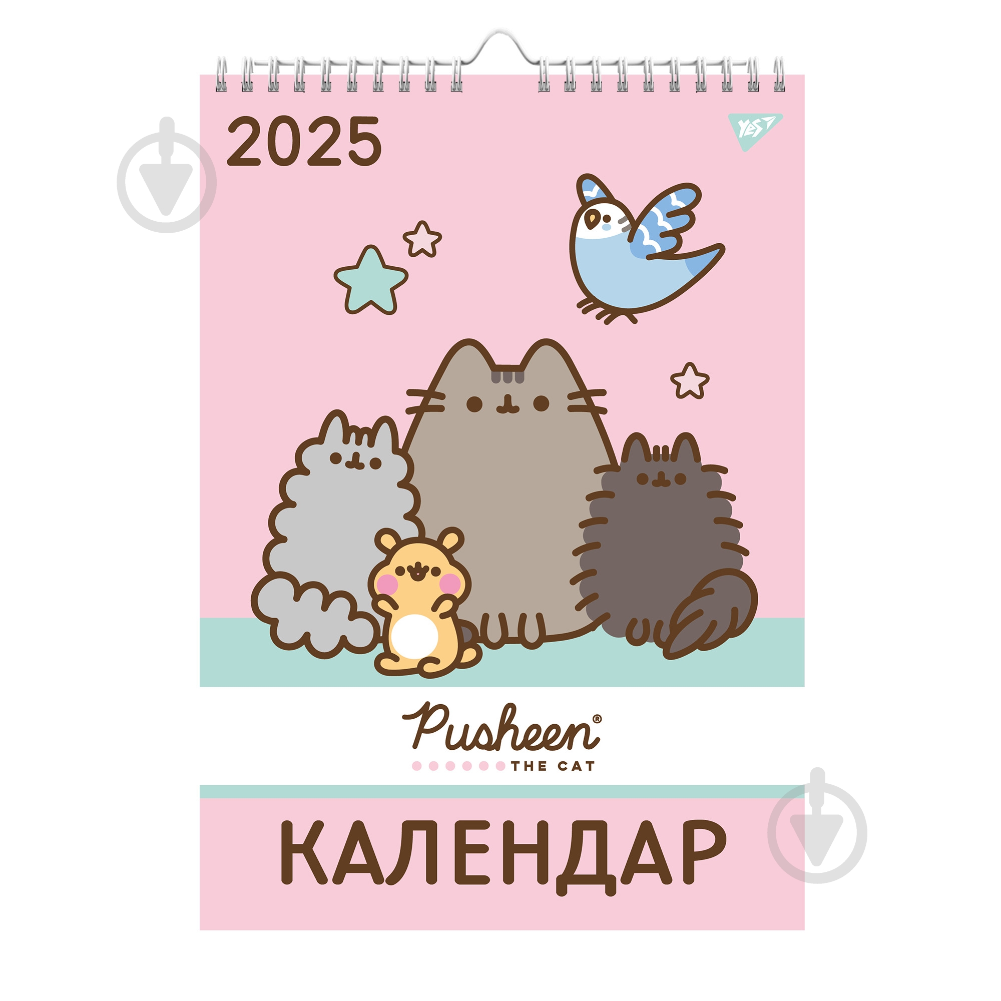 Календарь настенный YES Pusheen 2025 - фото 1