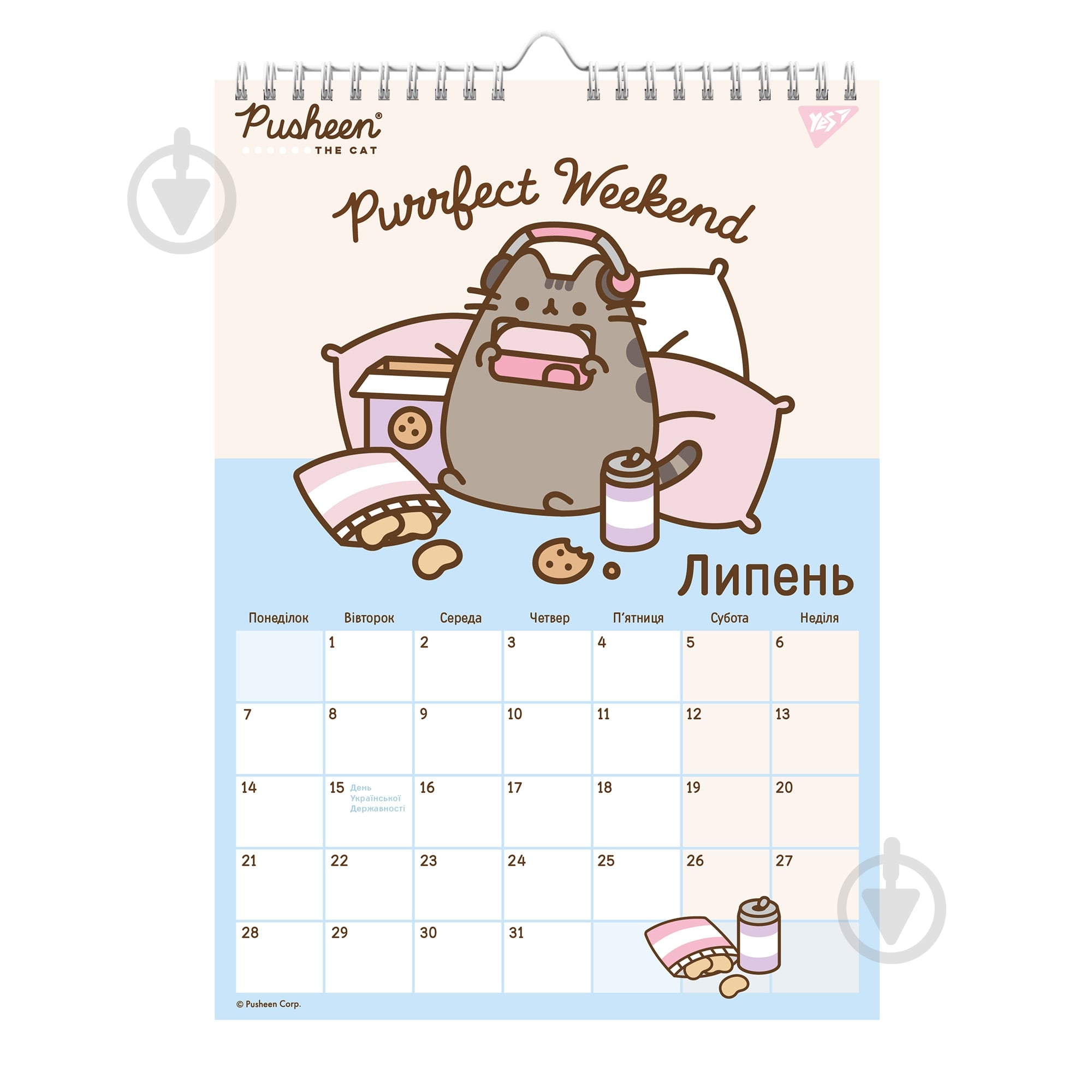 Календарь настенный YES Pusheen 2025 - фото 3