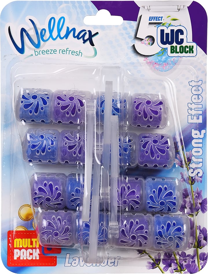 Туалетний блок Wellnax Лаванда 4х50 г BLK-402 - фото 1 Туалетний блок Wellnax Лаванда 4х50 г BLK-402 - фото 1