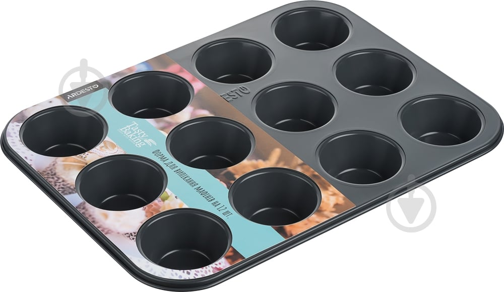 Форма для випікання мафінів Ardesto Tasty baking на 12 шт 35х26 см (AR2305T) - фото 3