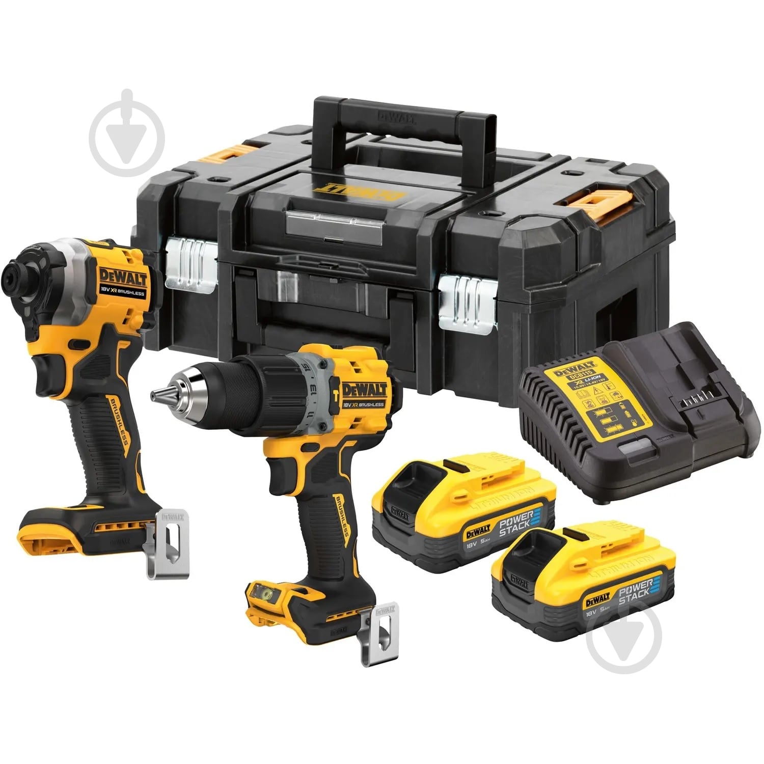 Набор аккумуляторного инструмента DeWalt DCK2050H2T - фото 1