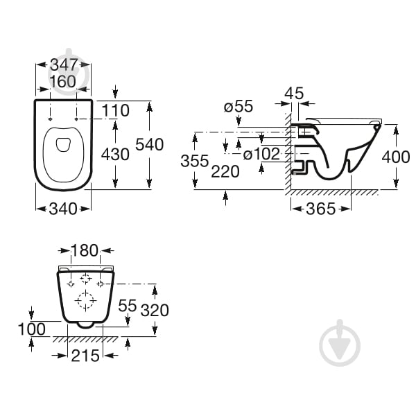 Унитаз подвесной ROCA Gap A34H470000 - фото 2
