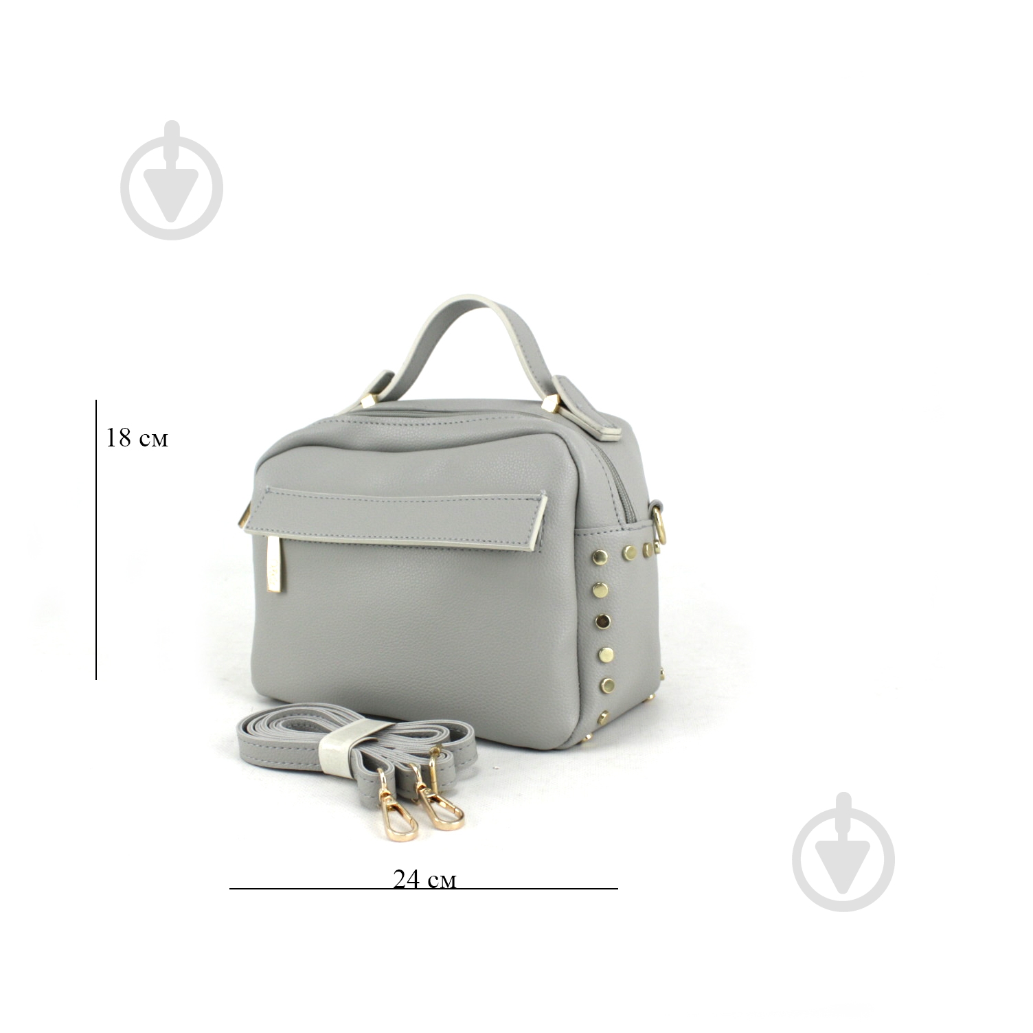 Сумка женская Wallaby серый 736.58-1 - фото 2