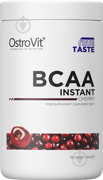 Амінокислотна суміш Ostrovit BCAA Instant вишневий 400 г 40 порц. - фото 1