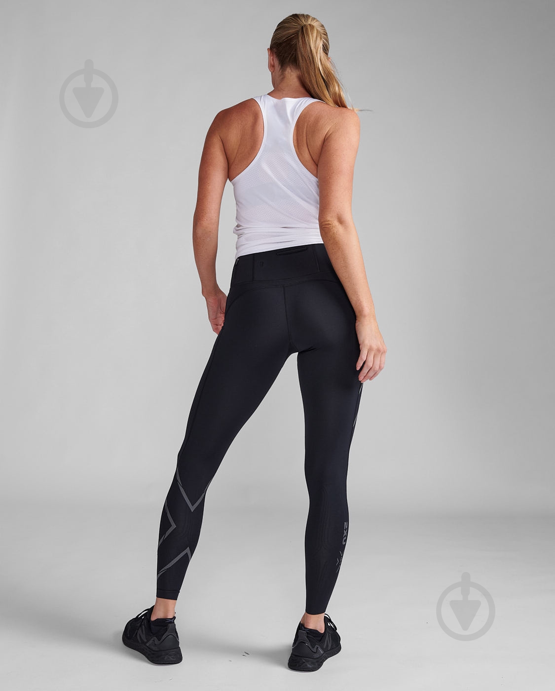 Тайтсы 2XU Light Speed Mid-Rise CompTight WA6523b_BLK/BRF р. M черный - фото 9